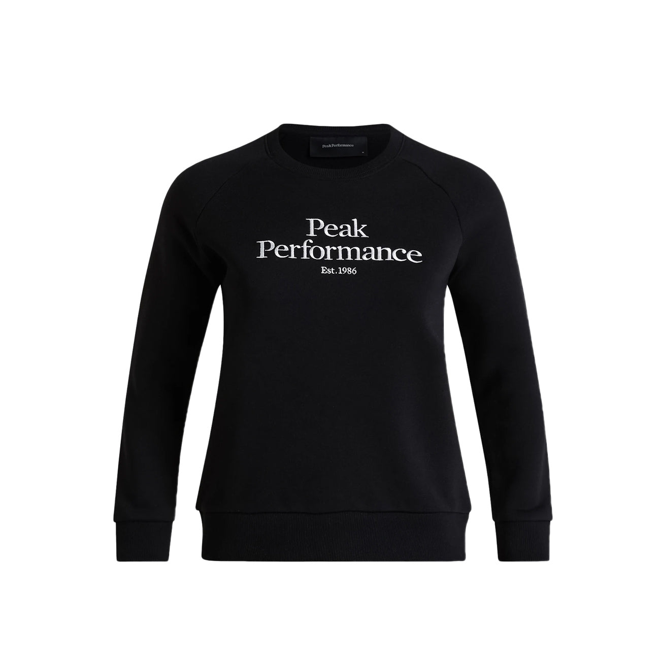 PEAK PERFORMANCE Felpa Original Donna Black Off White G77752 070 BLACK/OFFWHITE 