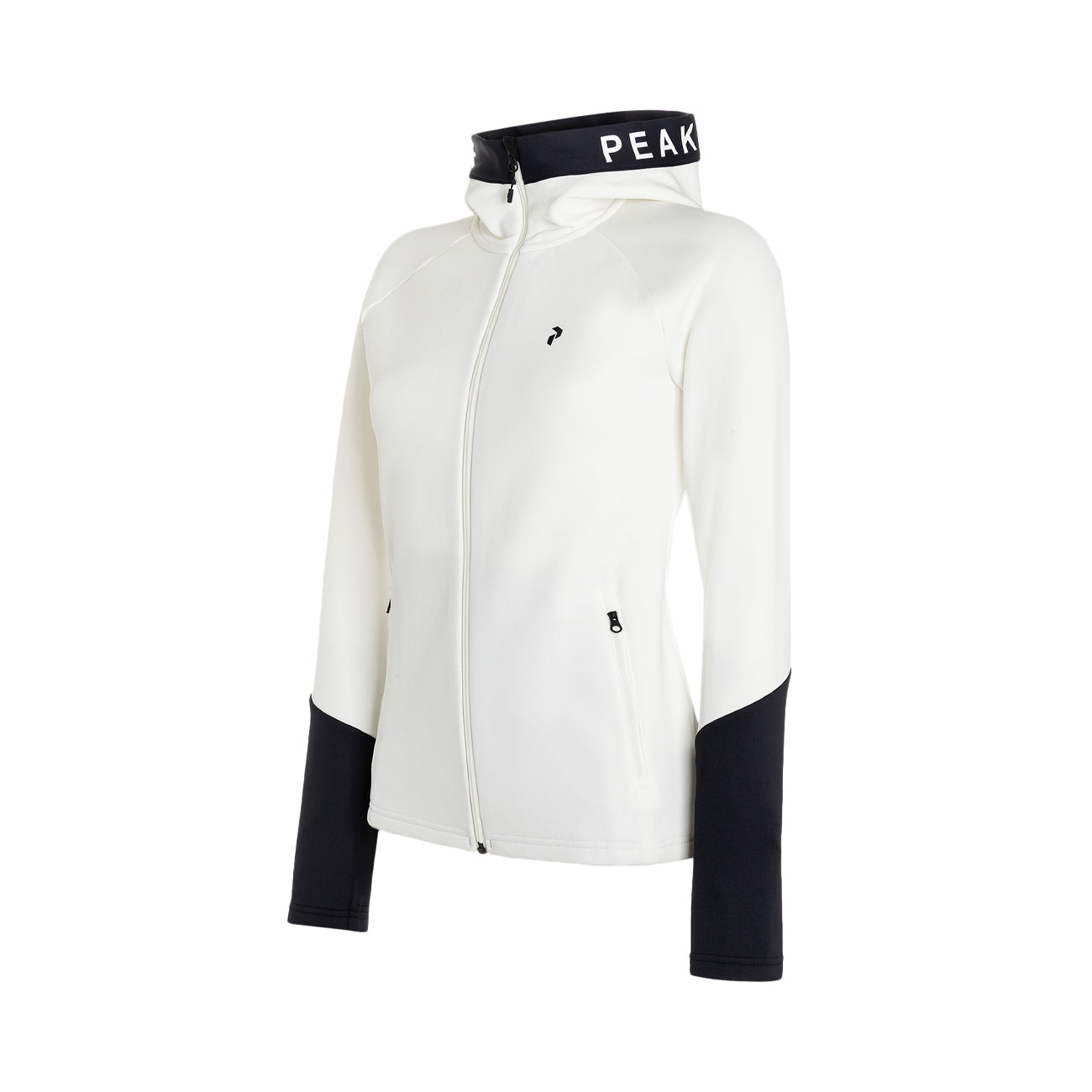 PEAK PERFORMANCE Felpa Rider Con Zip Donna Off White Black G77873 140 OFFWHITE/BLACK/OFFWHITE 