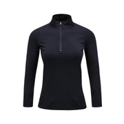 PEAK PERFORMANCE Maglia 1/2 Zip Magic Donna Black G78068 070 BLACK/BLACK 