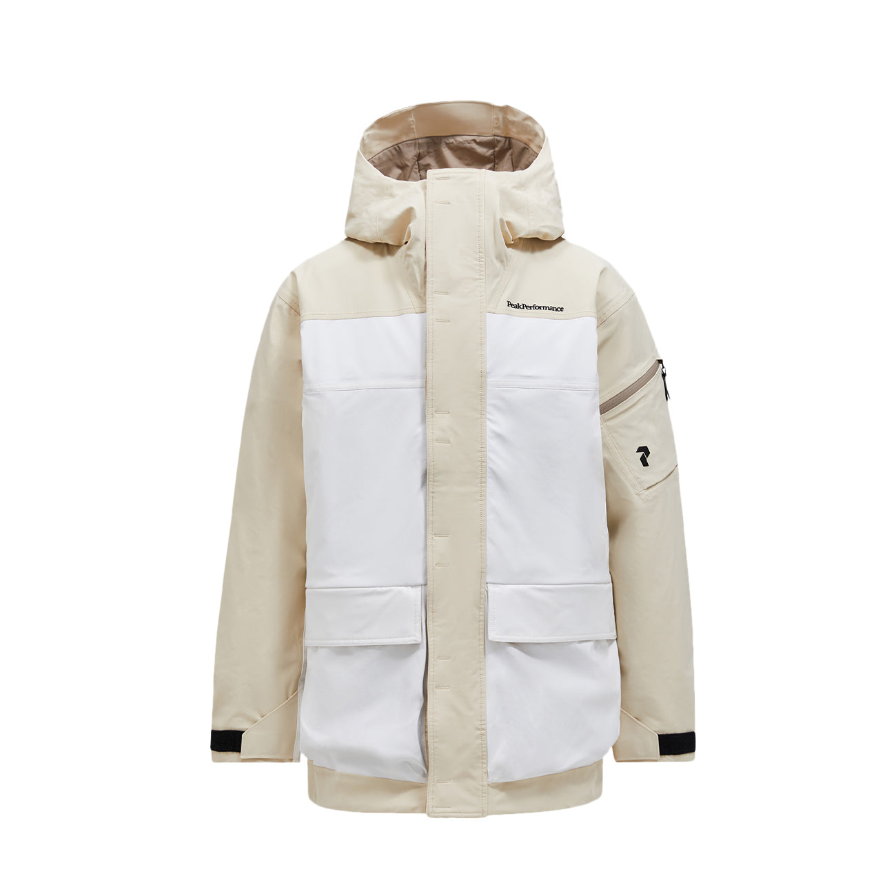 PEAK PERFORMANCE Parka Shell 2L Stretch Uomo Sand Fog Offwhite G78992 030 SAND FOG/OFFWHITE 
