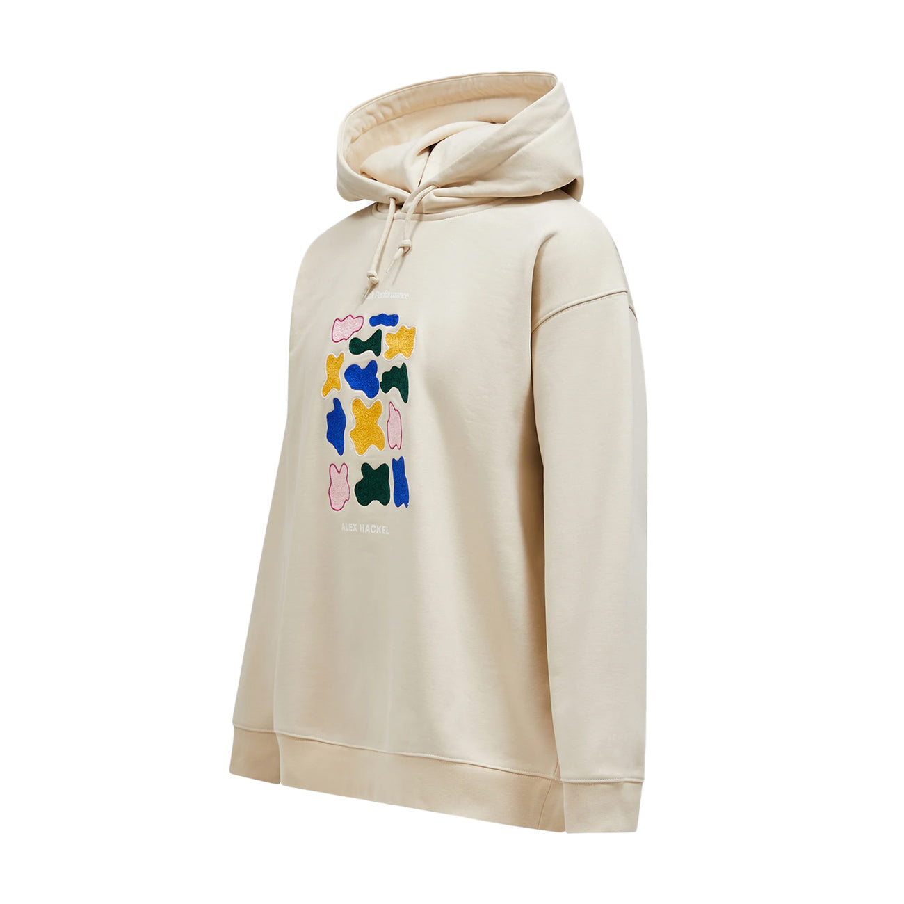 PEAK PERFORMANCE Felpa Artwork Oversized Alex Hackel Unisex Sand Fog G79132 010 SAND FOG 