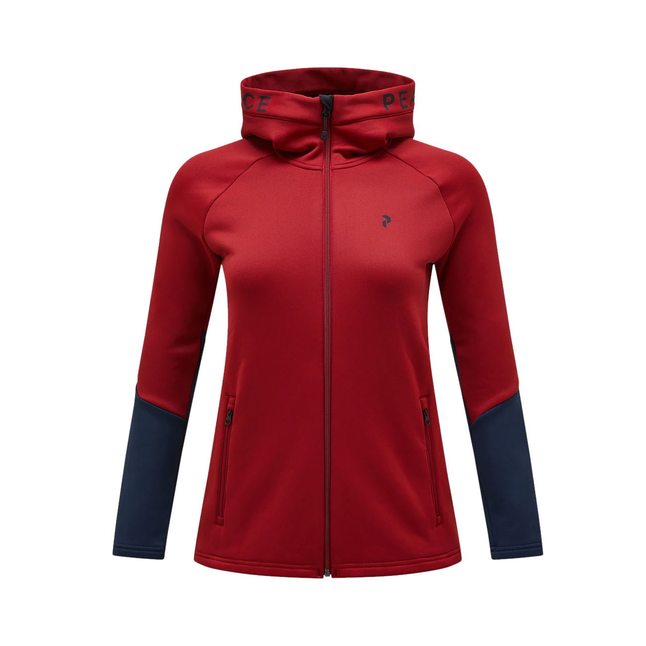 PEAK PERFORMANCE Felpa Rider Donna Sundried Tomato Blue Shado G79434 020 SUNDRIED TOMATO/BLUE SHADO 