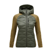 PEAK PERFORMANCE Giacca Helium Down Hybrid Onde Donna Pine Needle Snap Green G79445 030 PINE NEEDLE/SNAP GREEN 
