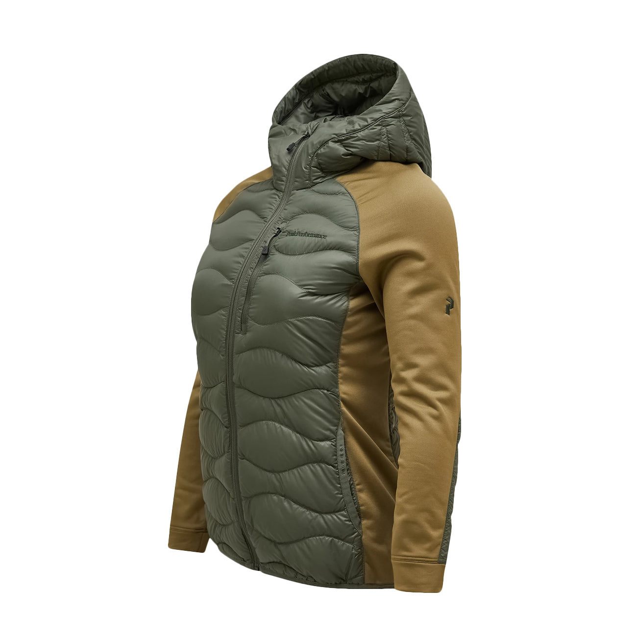PEAK PERFORMANCE Giacca Helium Down Hybrid Onde Donna Pine Needle Snap Green G79445 030 PINE NEEDLE/SNAP GREEN 