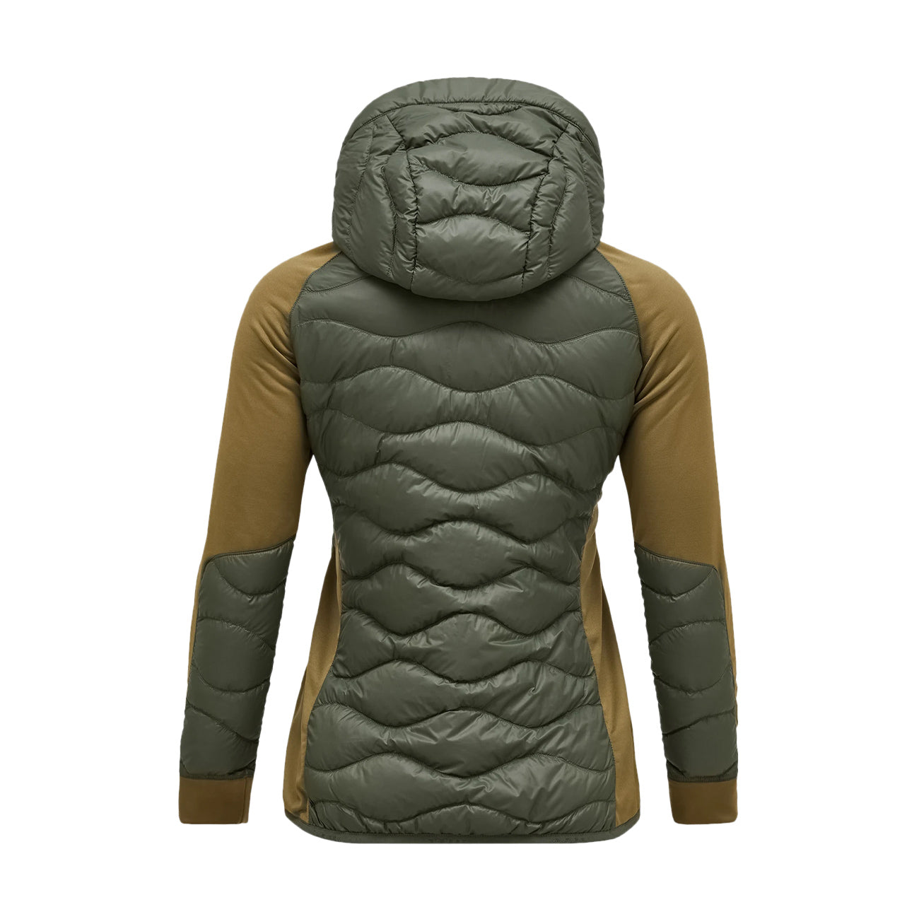PEAK PERFORMANCE Giacca Helium Down Hybrid Onde Donna Pine Needle Snap Green G79445 030 PINE NEEDLE/SNAP GREEN 