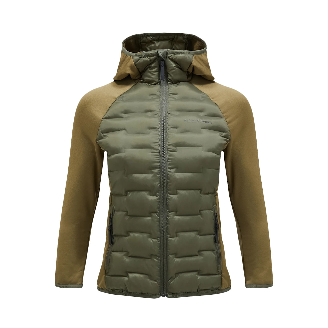 PEAK PERFORMANCE Felpa Argon Hybrid Donna Pine Needle Snap Green G79448 040 PINE NEEDLE/SNAP GREEN 