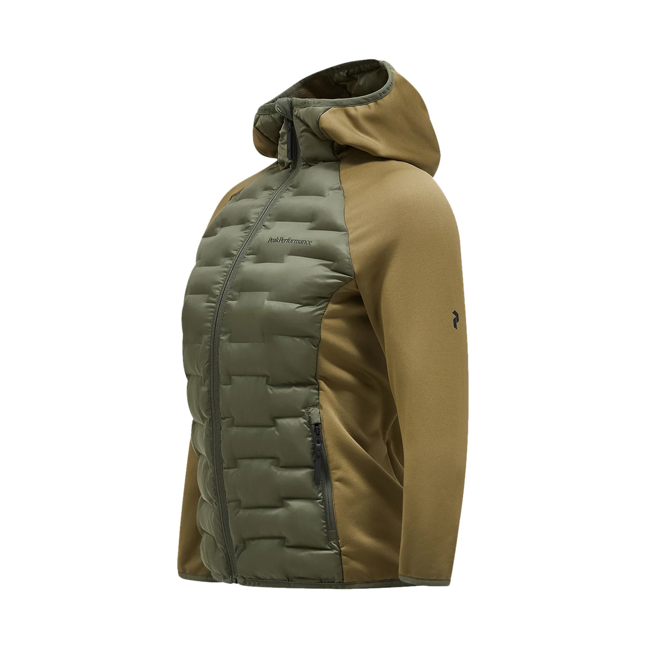 PEAK PERFORMANCE Felpa Argon Hybrid Donna Pine Needle Snap Green G79448 040 PINE NEEDLE/SNAP GREEN 