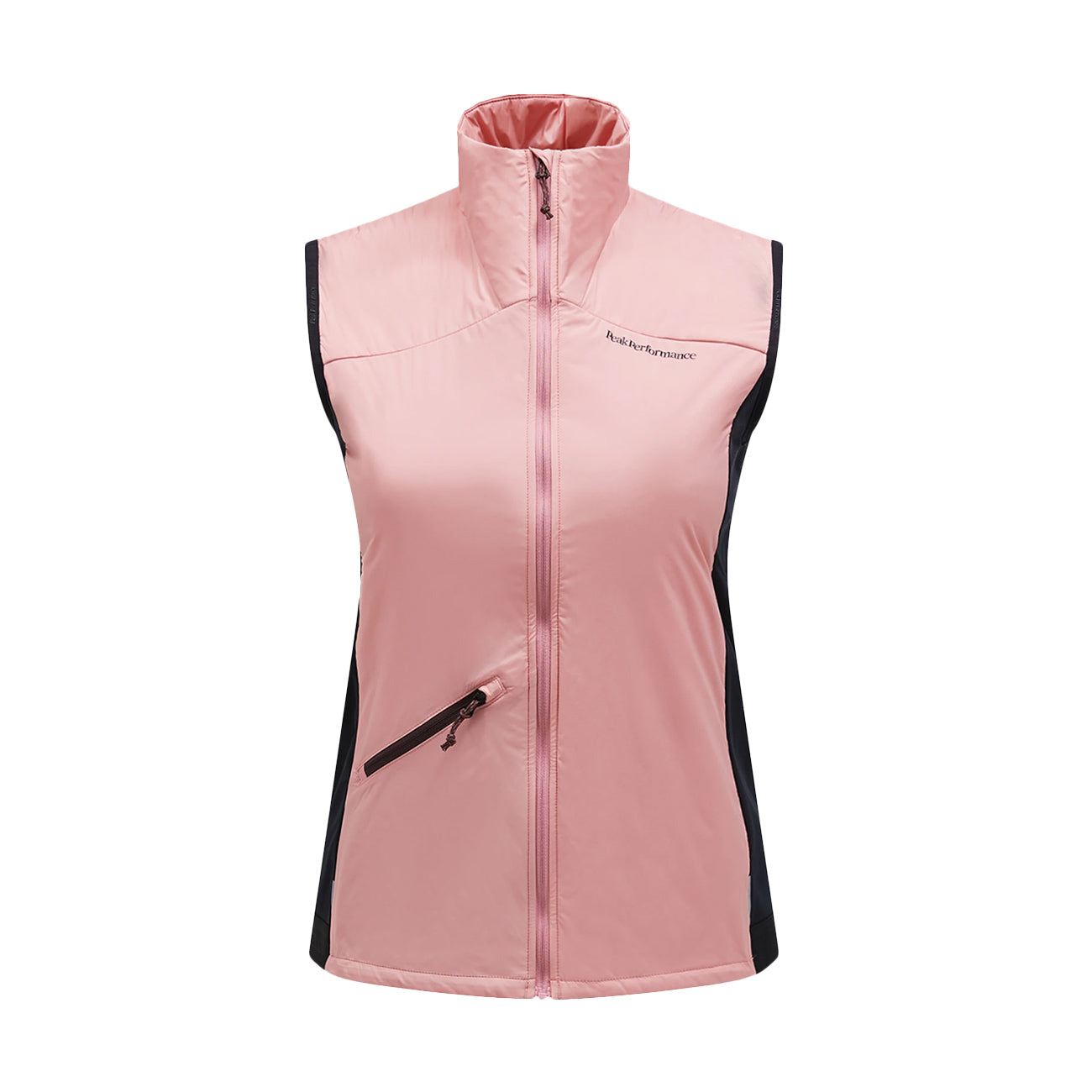 PEAK PERFORMANCE Gilet Insulated Wind Donna Warm Blush Black G79657 010 5BH WARM BLUSH/BLACK 