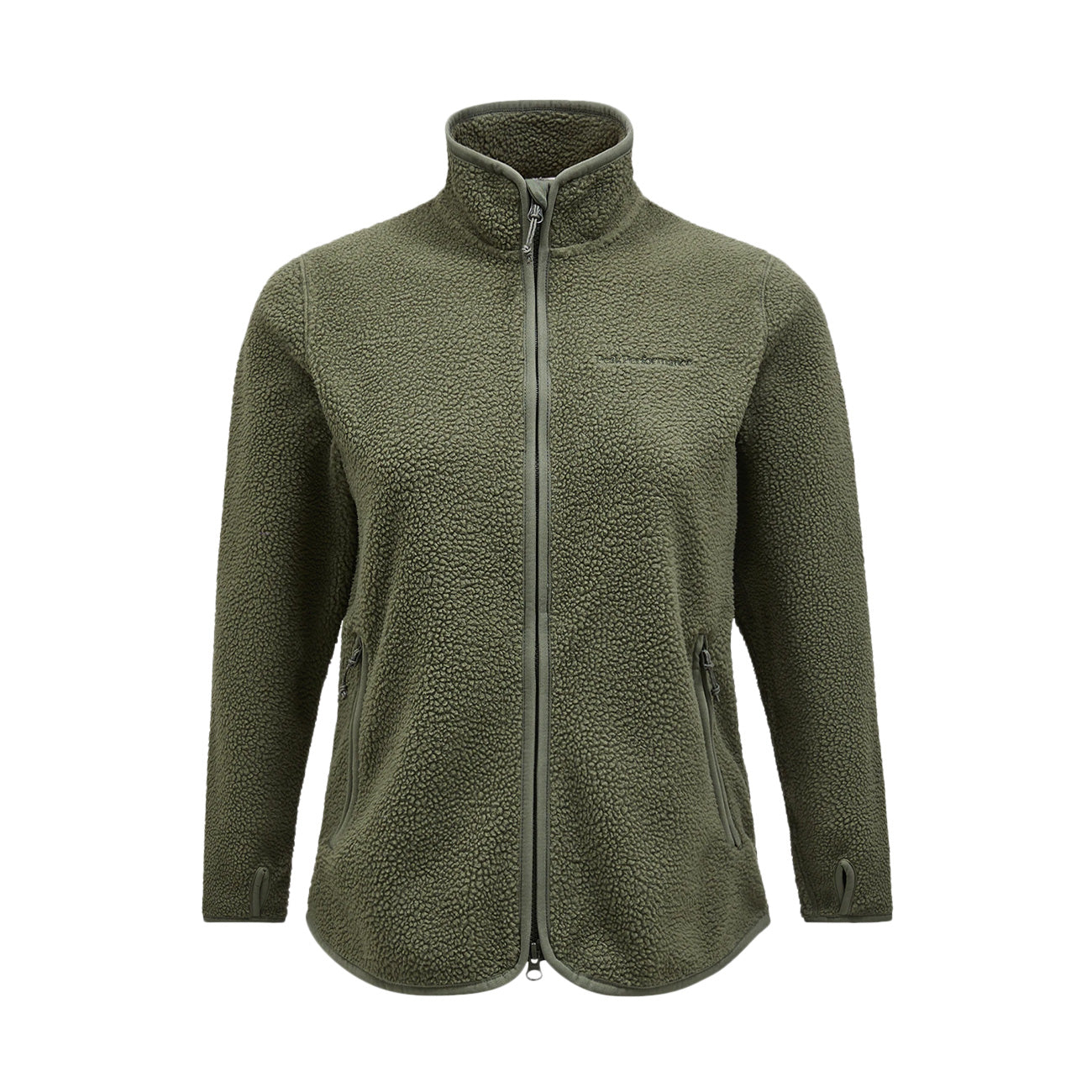 PEAK PERFORMANCE Pile Zip Donna Pine Needle G79699 020 PINE NEEDLE 