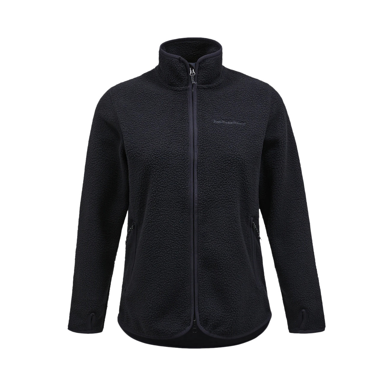 PEAK PERFORMANCE Pile Zip Donna Nero G79699 040 BLACK 