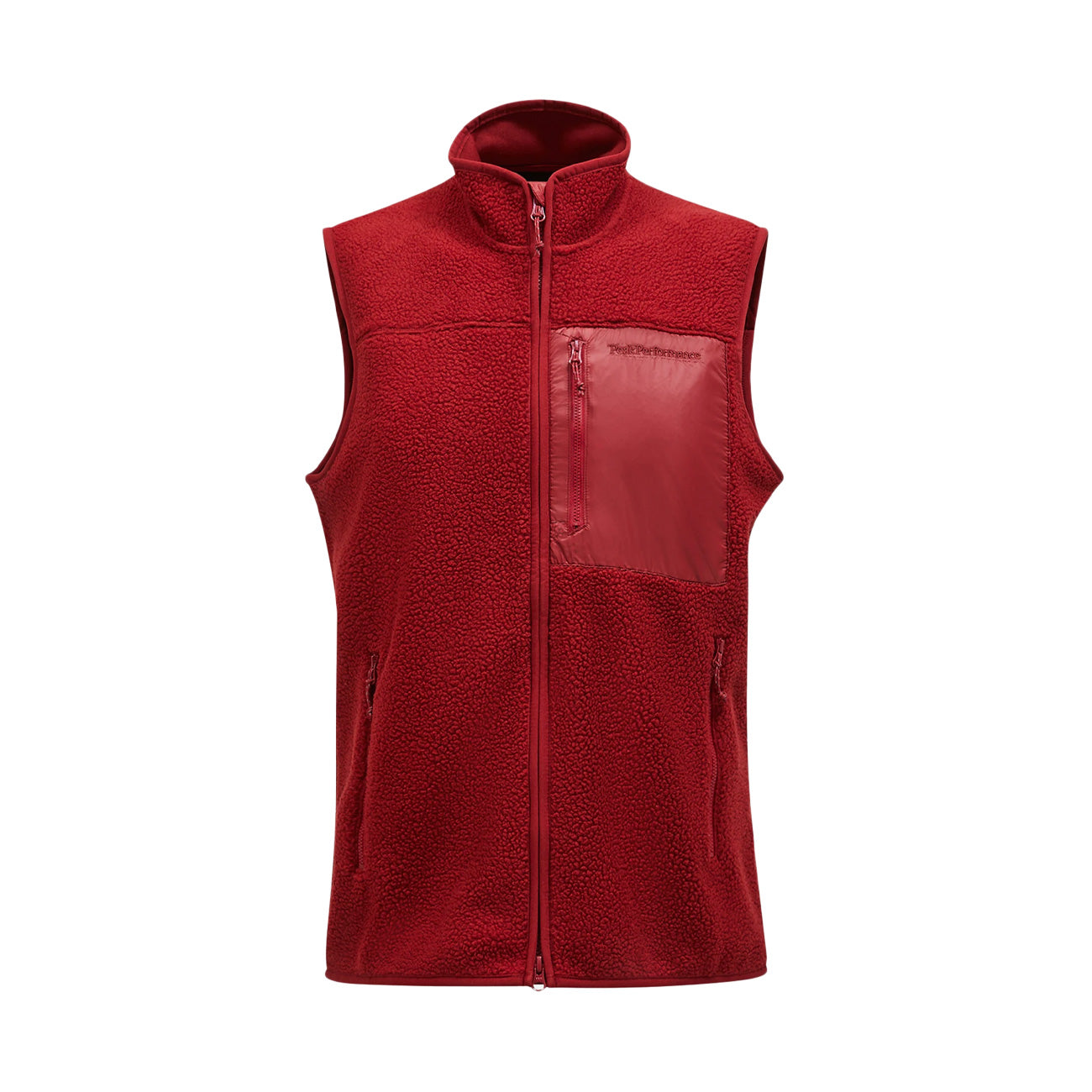 PEAK PERFORMANCE Gilet In Pile Uomo Sundried Tomato G79710 010 SUNDRIED TOMATO 