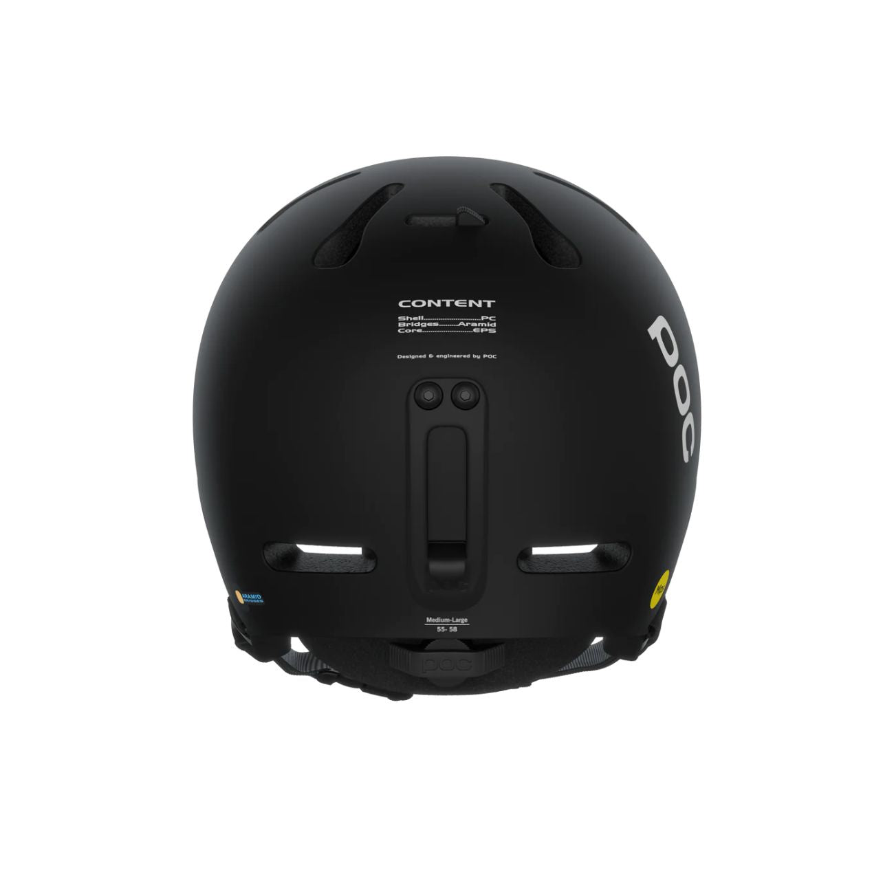 POC Casco Fornix Mips Unisex Uranium Black Matt 10476 URANIUM BLACK MATT 