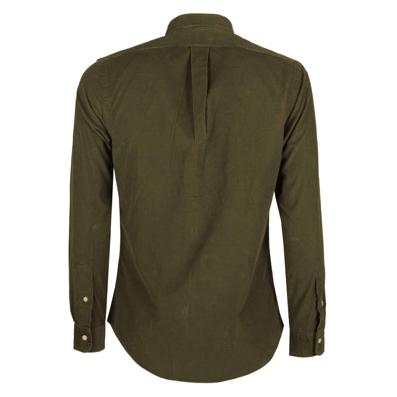 POLO RALPH LAUREN Camicia A Coste Uomo Defender Green 710818761 014 DEFENDER GREEN 
