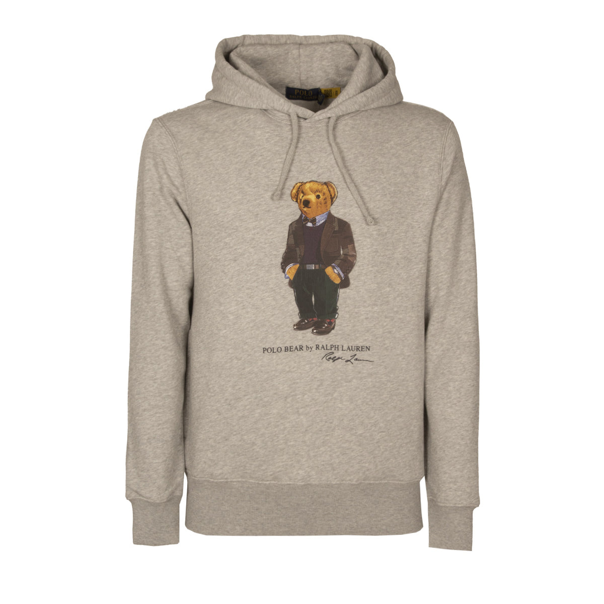 POLO RALPH LAUREN Felpa Orsetto Patch Uomo Andover Hthr Bear 710853309 027 ANDOVER HTHR BEAR 