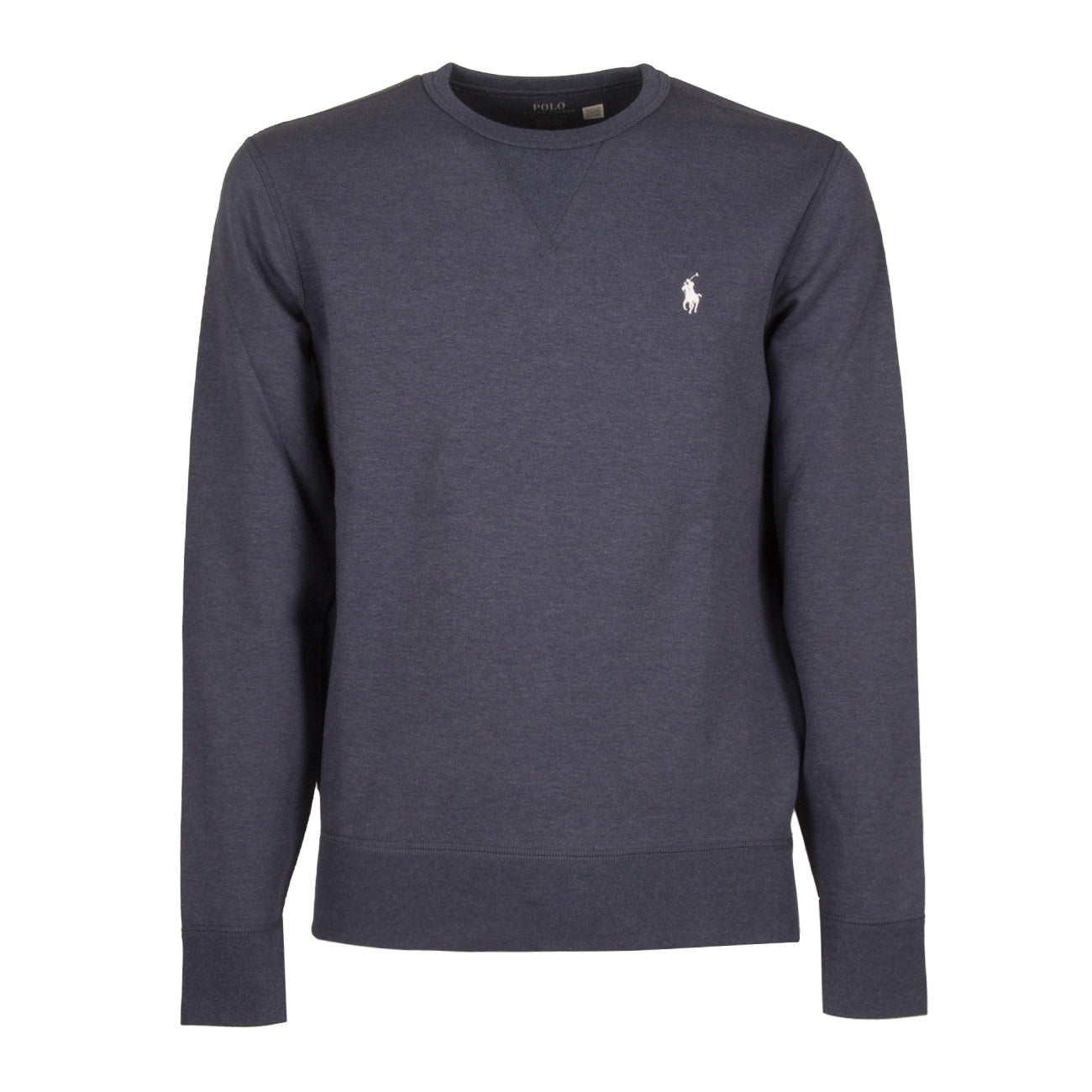 POLO RALPH LAUREN Felpa Girocollo Uomo Derby Blue Heather 710881519 012 DERBY BLUE HEATHER 
