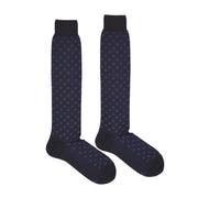 RED SOX Calze Lunghe In Lana Con Fiori Uomo Blu Reale 63478G V2593 BLU/REALE 