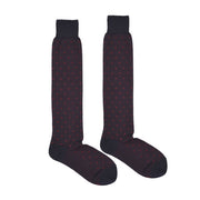RED SOX Calze Lunghe Con Cuoricini Uomo Blu Rosso 64110G V0765 BLU/ROSSO 