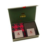RED SOX Gift Box Bipack Pied De Poule E Intreccio Uomo Blu 64150G2 V0011 BLU 