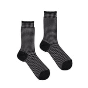 RED SOX Calze Jacquard Micro Rombo Lurex Donna Nero 65539G V0021 NERO 