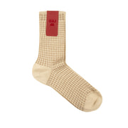 RED SOX Calze Jacquard Micro Rombo Lurex Donna Alpaca 65539G V4975 ALPACA 