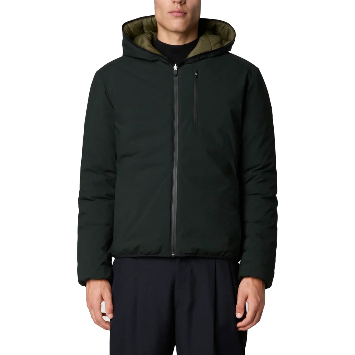 SAVE THE DUCK Bomber Ezra Uomo Green Black D33600MMATT17 50030 GREEN BLACK 