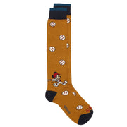 SOX IN THE BOX Calze Mickey Baseball Unisex Giallo Scuro FW230008 177 GIALLO SCURO 