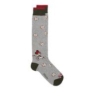 SOX IN THE BOX Calze Mickey Baseball Unisex Grigio Melange FW230008 9 GRIGIO MELANGE 