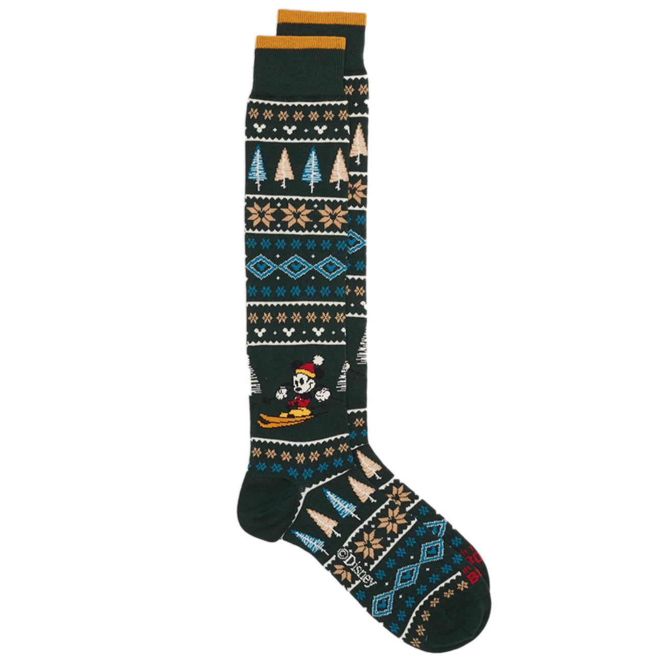 SOX IN THE BOX Calze Mickey Christmas Unisex Verde Scuro FW230009 7 VERDE SCURO 