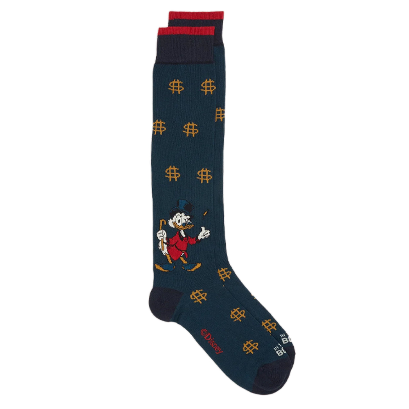 SOX IN THE BOX Calze Zio Paperone Dollar Unisex Petrolio FW230013 332 PETROLIO 