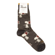 SOX IN THE BOX Calze Snoopy Ski All Over Unisex Grigio Scuro FW230018A 2 GRIGIO SCURO 