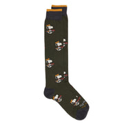 SOX IN THE BOX Calze Snoopy Caddy Allover Unisex Verde Militare FW230021 31 VERDE MILITARE 
