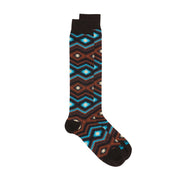 SOX IN THE BOX Calze Lunghe Ikat Unisex Marrone FW230023 115 MARRONE 