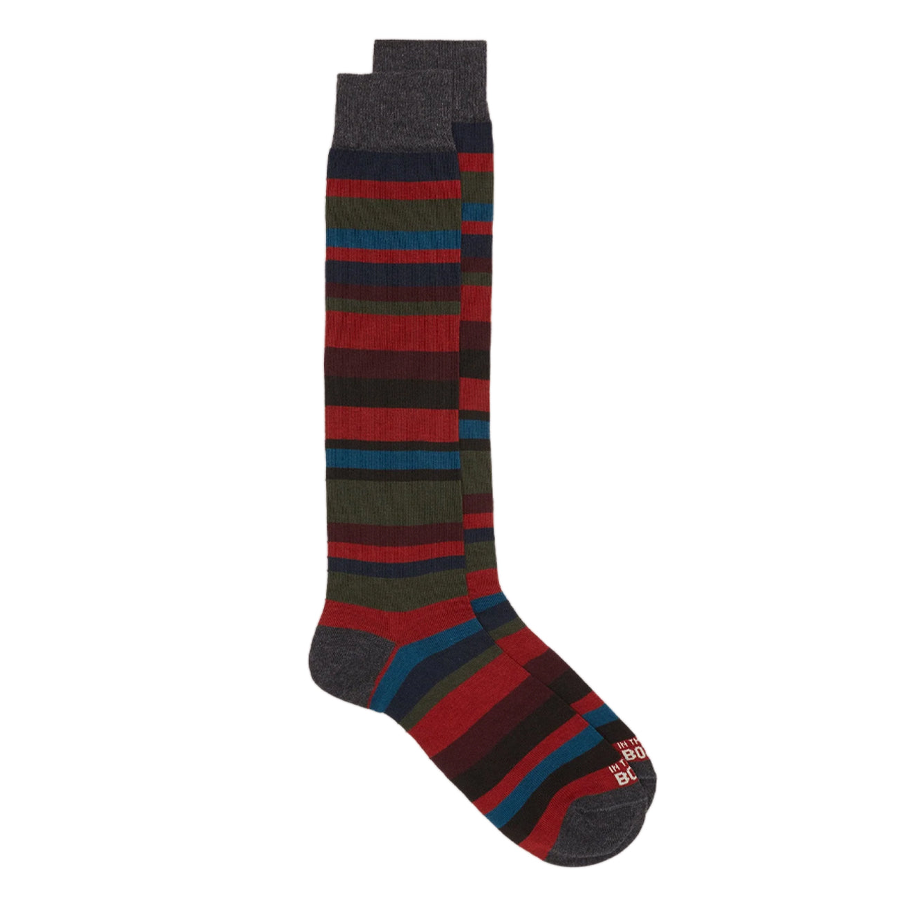 SOX IN THE BOX Calze Lunghe Stripes Multicolor Unisex Grigio Scuro Multicolor FW230034 208 GRIGIO SCURO/MULTICOLOR 