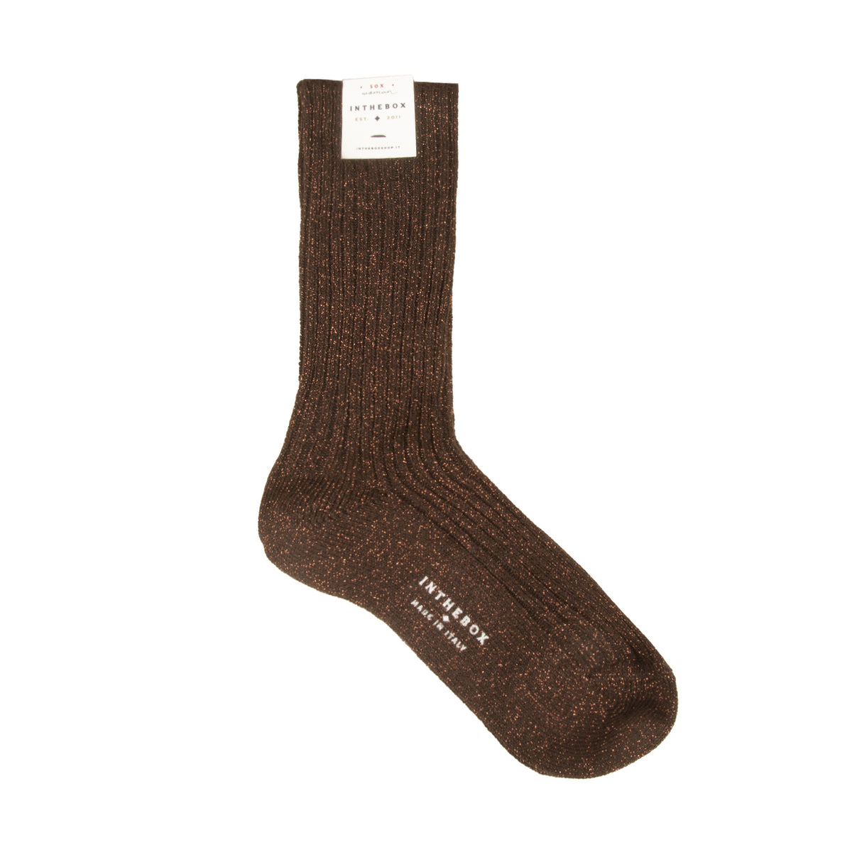 SOX IN THE BOX Calze Lunghe Basic Stardust Donna Marrone FW230084 115 MARRONE 