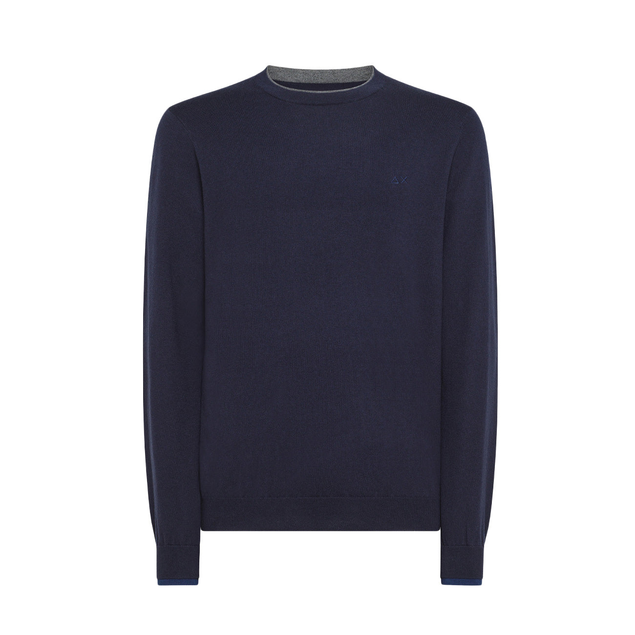 SUN68 Pull A Costine In Lana Uomo Blu Navy K43106 07 BLU NAVY 