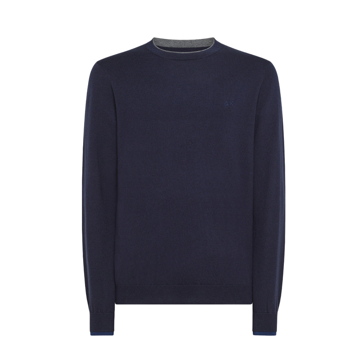 SUN68 Pull A Costine In Lana Uomo Blu Navy K43106 07 BLU NAVY 