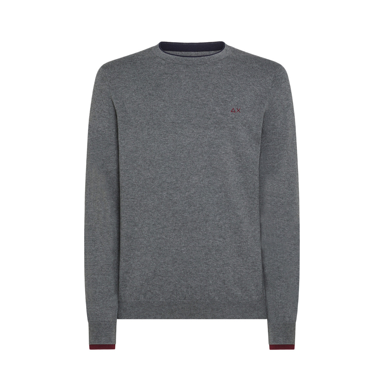 SUN68 Pull A Costine In Lana Uomo Grigio K43106 34 GRIGIO 