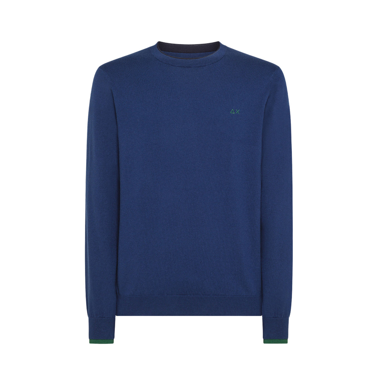 SUN68 Pull A Costine In Lana Uomo Blu K43106 83 BLU 