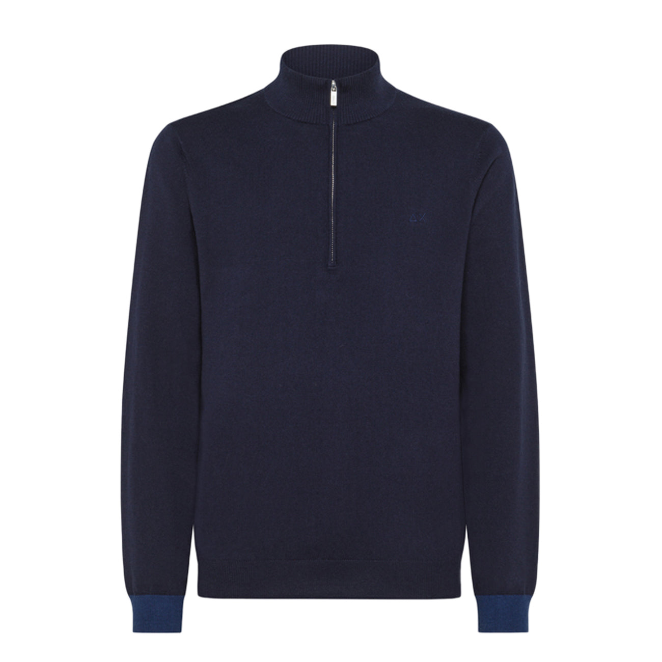 SUN68 Maglia Strisce Zip Sui Polsini Uomo Blu Navy K43112 07 BLU NAVY 