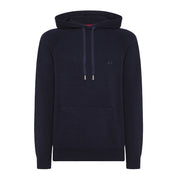 SUN68 Felpa Solid Color In Misto Lana Uomo Blu Navy K43137 07 BLU NAVY 
