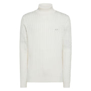 SUN68 Maglia Turle Cable Uomo Bianco K43140 01 BIANCO 