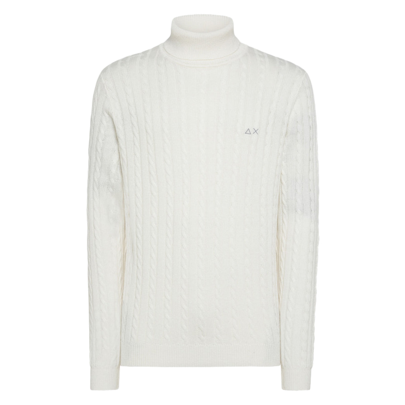 SUN68 Maglia Turle Cable Uomo Bianco K43140 01 BIANCO 