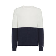 SUN68 Maglia Round Stripe Bicolore Uomo Bianco K43153 31 BIANCO 