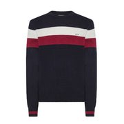 SUN68 Maglia Righe Tonde Uomo Blu Navy K43159 07 BLU NAVY 
