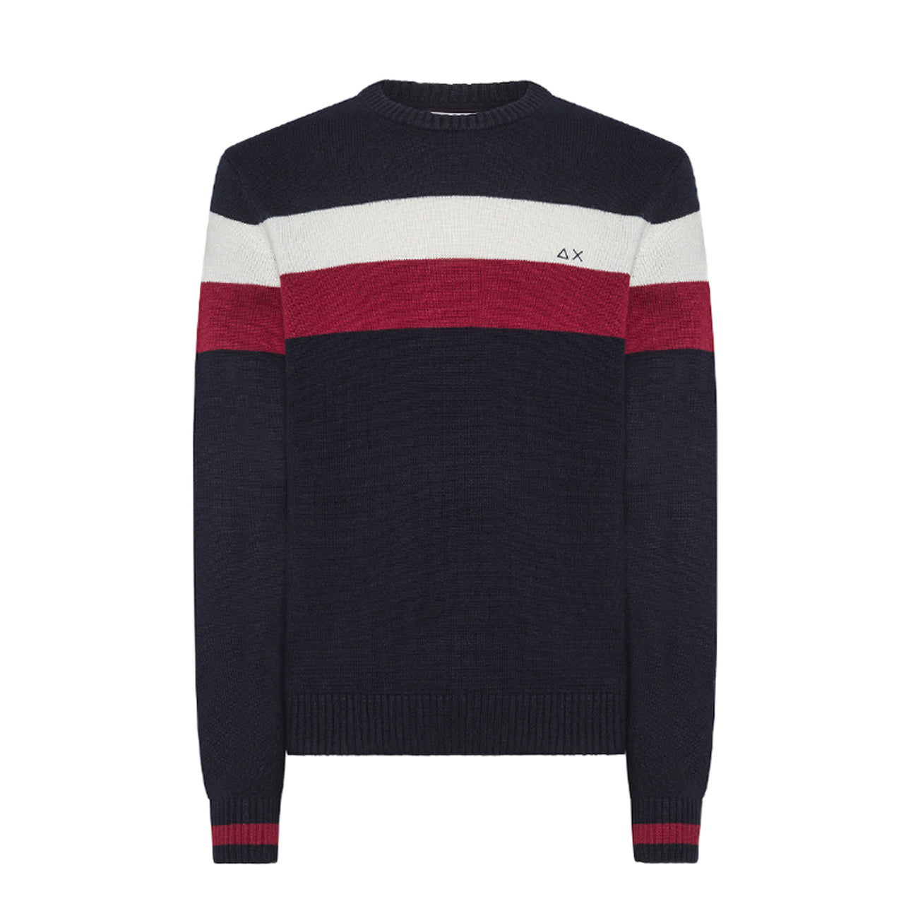 SUN68 Maglia Righe Tonde Uomo Blu Navy K43159 07 BLU NAVY 