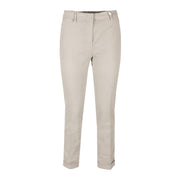 TELERIA ZED Pantalone In Cotone Donna Sasso CAMILA-QS 060 SASSO 