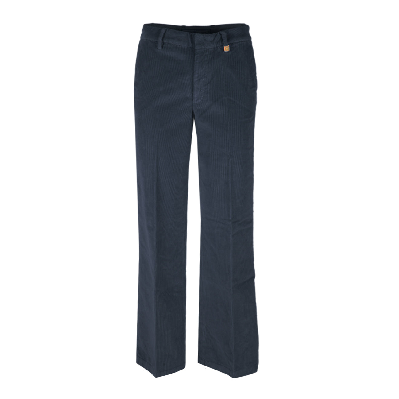 TELERIA ZED Pantalone In Velluto Donna Blu Navy ELLE-QVR 880 BLU NAVY 