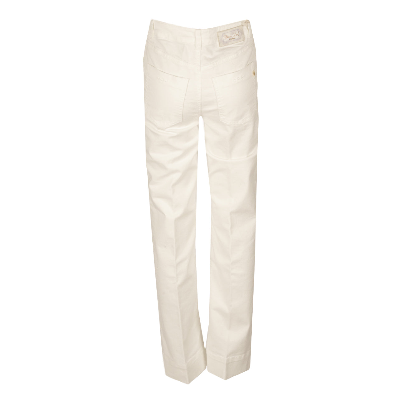 TELERIA ZED Pantalone In Gabardine Donna Natural SARA-Q8A 002 NATURAL 