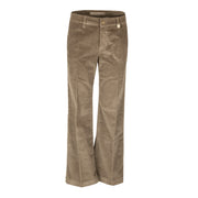 TELERIA ZED Pantalone 5 Tasche In Velluto Donna Tortora SHAILA-QVR 700 TORTORA 