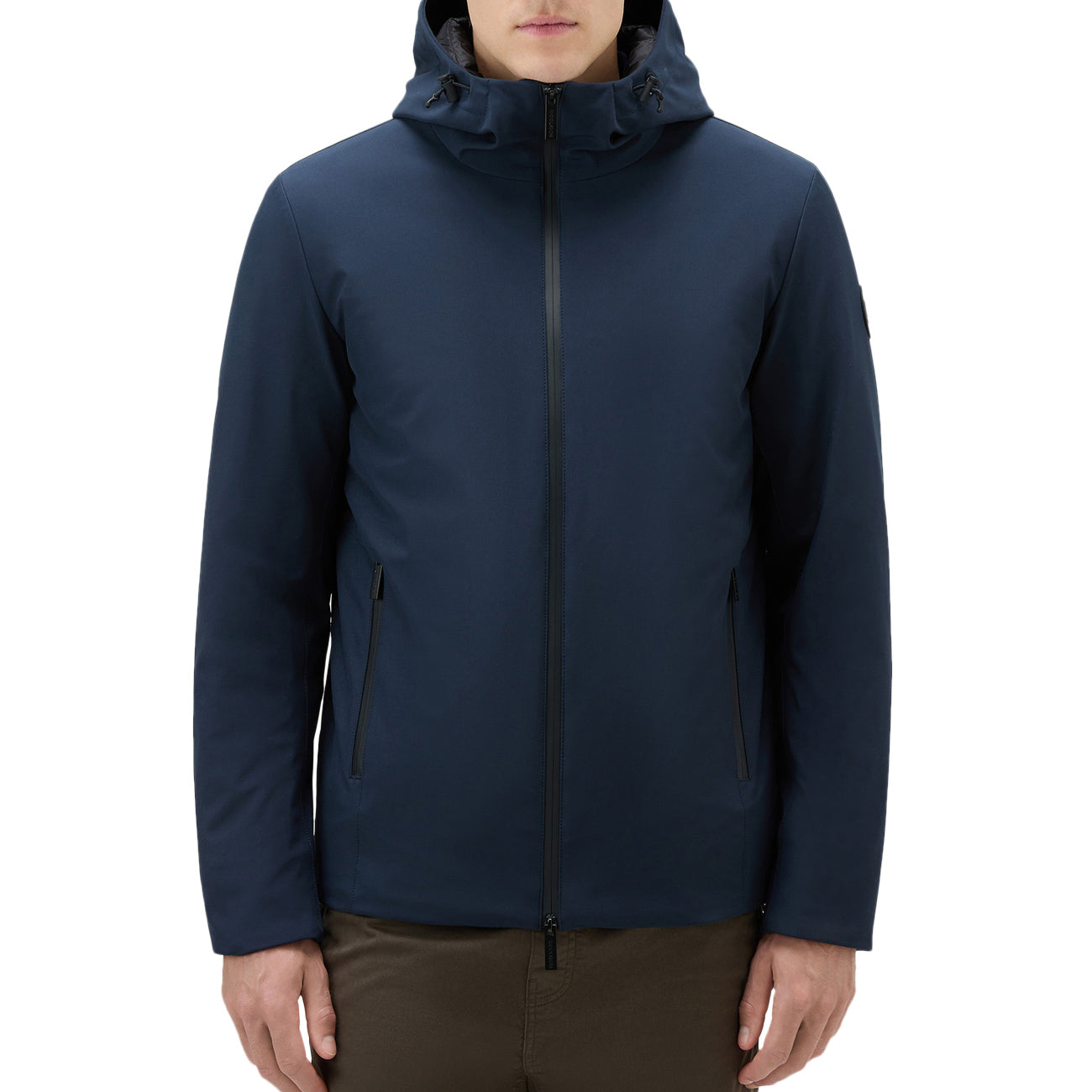 WOOLRICH Giacca Pacific In Tech Softshell Uomo Melton Blue CFWOOU0791MRUT3496 3989 MELTON BLUE 